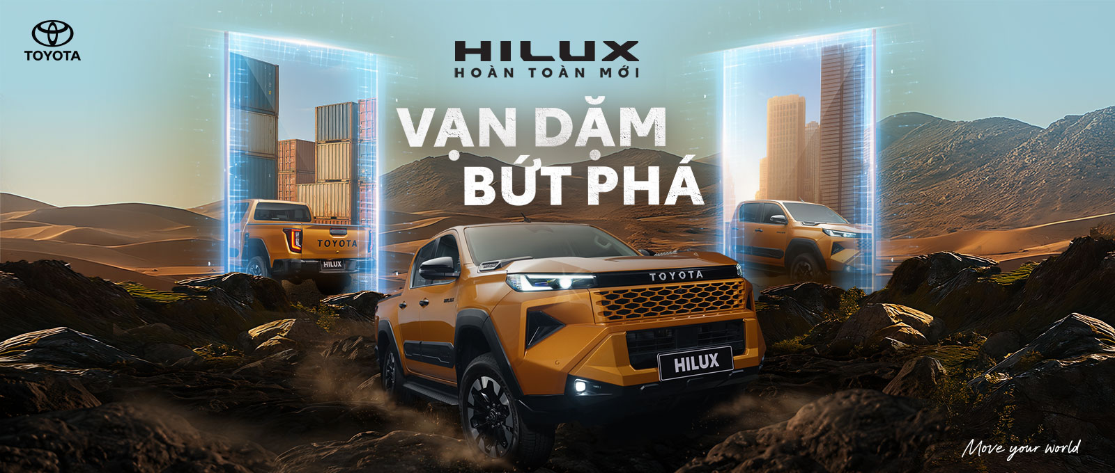 Hilux hoàn toàn mới - vạn dặm bứt phá